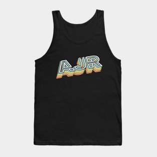 AJR Retro Typography Faded Style Tank Top